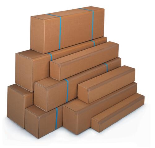 Lange golfkartonnen verzenddoos met grote opening