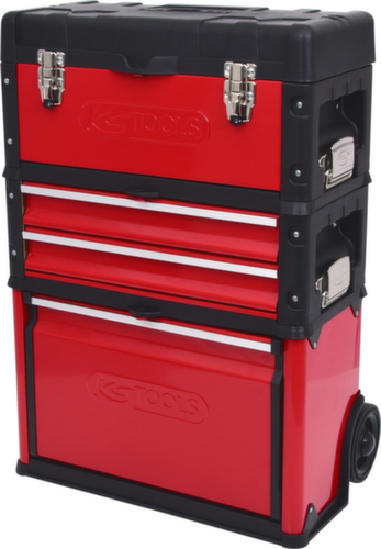 Verrijdbare gereedschapskist van kunststof-staal