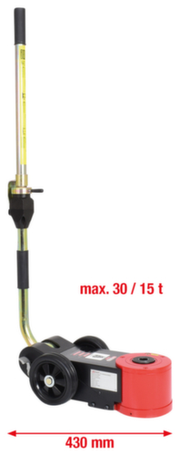 Lucht hydraulische krik 30 t / 15 t