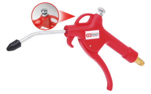 Perslucht afblaaspistool met debietregeling