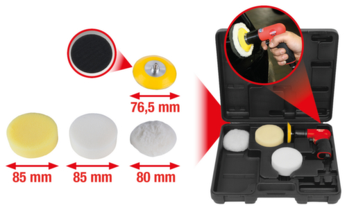 1/4" mini air polisher set