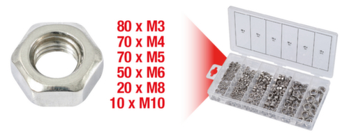 Assortiment STAINLESS STEEL moeren
