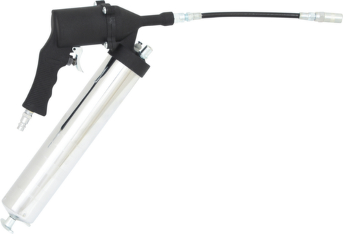 Perslucht vetspuit met flexibele slang en mondstuk