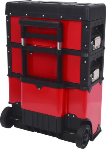 Verrijdbare gereedschapskist van kunststof-staal