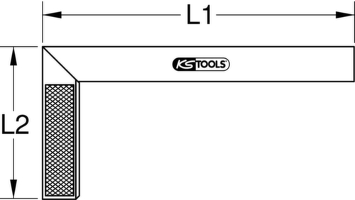Timmerhoek met aluminium tong