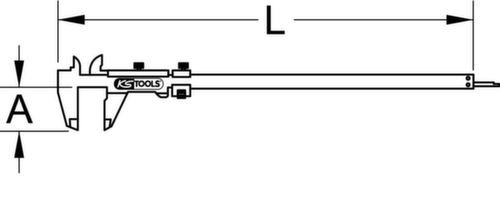 Remklauwmeter werkplaats 0-300mm