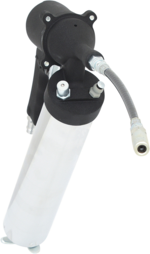 Perslucht vetspuit met flexibele slang en mondstuk