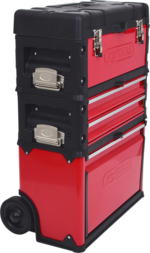 Verrijdbare gereedschapskist van kunststof-staal