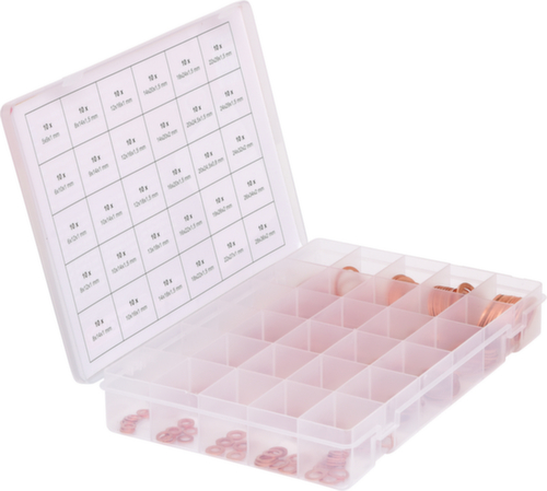 Assortiment koperen afdichtringen