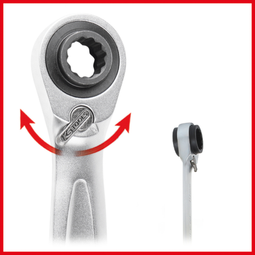 4 in 1 GEARplus® dubbele ratelringsleutel