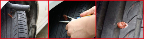 Bandenvulcanisatieset voor motorvoertuigen