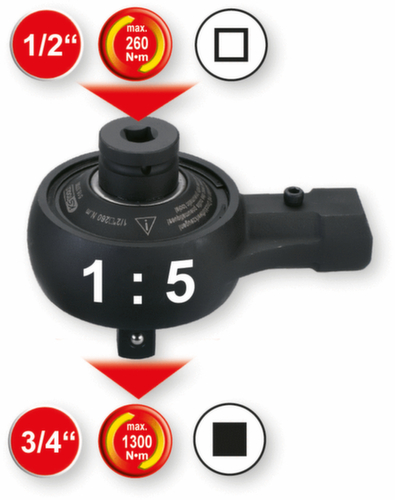 Universele 1/2" krachtvermeerderaar