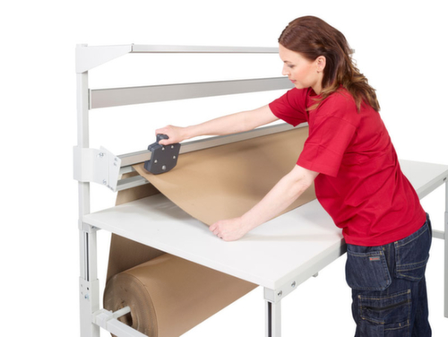 Treston Complete paktafel met geperforeerde plaat en dispenserhouder, breedte x diepte 1800 x 900 mm