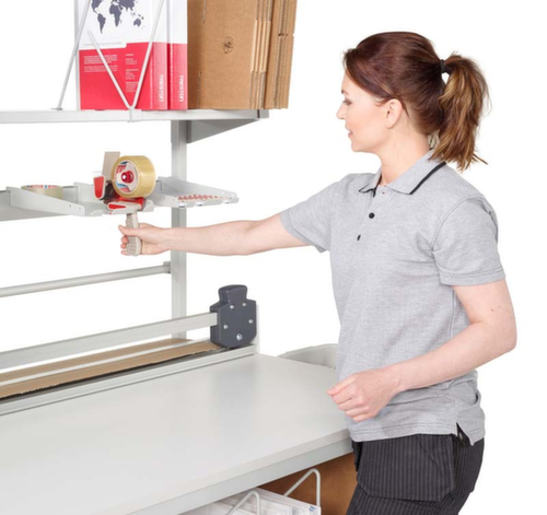 Treston Complete paktafel met geperforeerde plaat en dispenserhouder, breedte x diepte 1800 x 900 mm