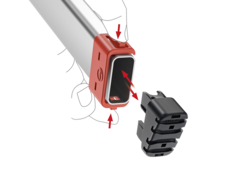 Hailo Set reservevoeten EasyClix Living voor trapladder