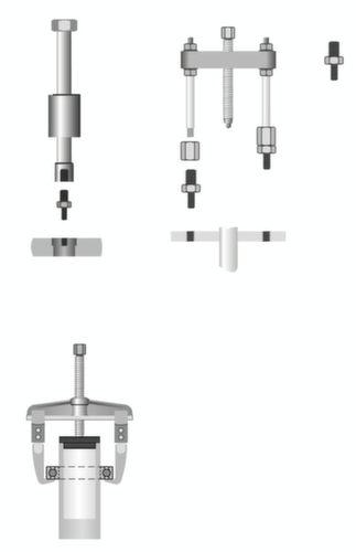 1.80/1 Set spindelaandrukstukken Ø 25-64 mm