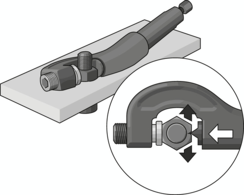 GEDORE 1.26/2 HYD Moerensplijter hydraulisch SW 22-36