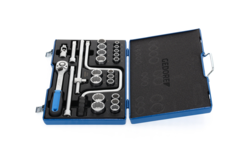 D 19 TMU-10 Dopsleutelset 1/2" 25-delig UD 10-32 mm