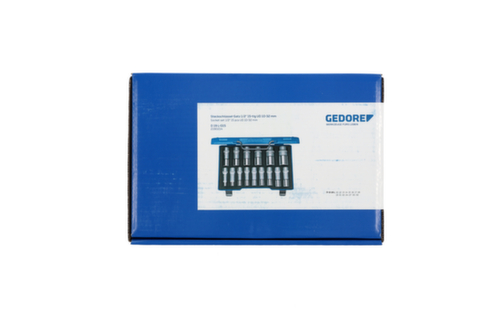 GEDORE D 19 L-015 dopsleutelset 1/2" 15-delig UD 10-32 mm