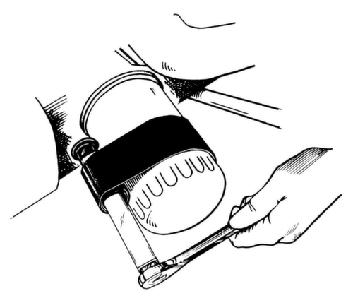 GEDORE RED R15551001 Oliefilter bandsleutel 1/2" max.-Ø 152mm