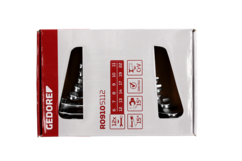 GEDORE R09105112 Ringsleutelset 6-22 mm 12 stuks