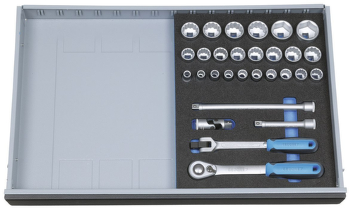 2005 CT2-D 19 Dopsleutelassortiment 1/2" in controlegereedschapmodule