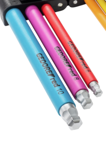 R36601009 Set inbusbouten 1,5-10mm 9 stuks met kleurcodering