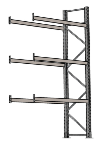 SCHULTE Palletstelling voor 8 pallets, 1950 mm breed, 4 opslagniveaus
