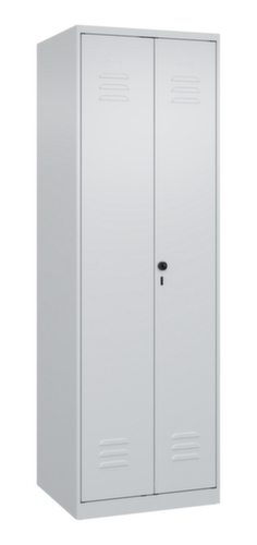C+P Locker met zitbank Classic Plus voor scheiding van kleding, vakbreedte 300 mm