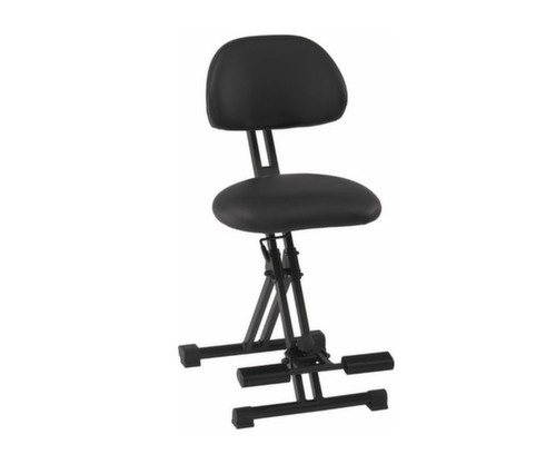 meychair Opvouwbare XXL opstahulp Assistent Futura AF-SR, zithoogte 550 - 770 mm, zitting zwart