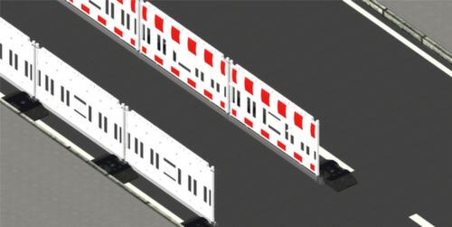 Schake beschermlijst voor blinden en slechtzienden voor afzethek