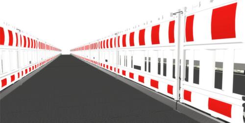 Schake beschermlijst voor blinden en slechtzienden voor afzethek