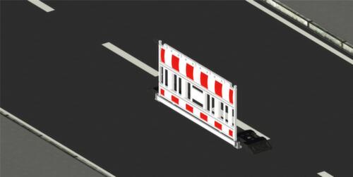 Schake beschermlijst voor blinden en slechtzienden voor afzethek