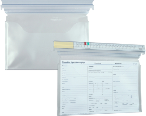 EICHNER Agenda-insteekhoes van kunststof in transparant