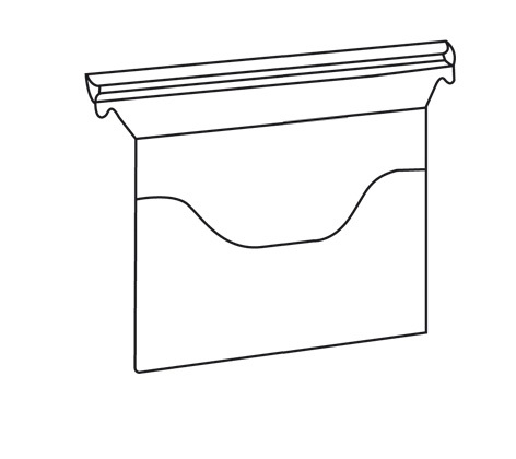 EICHNER Agenda-insteekhoes van kunststof in transparant