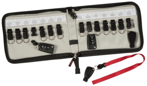 EICHNER Sleutelmap van polyester in zwart/rood