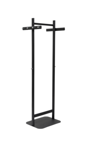 MAUL Staande kapstok MAULsalsa, met 8/2 haken, RAL9004 signaalzwart