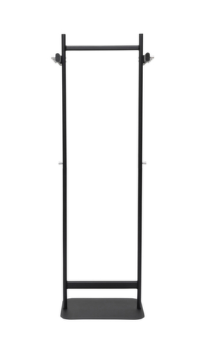 MAUL Staande kapstok MAULsalsa, met 8/2 haken, RAL9004 signaalzwart