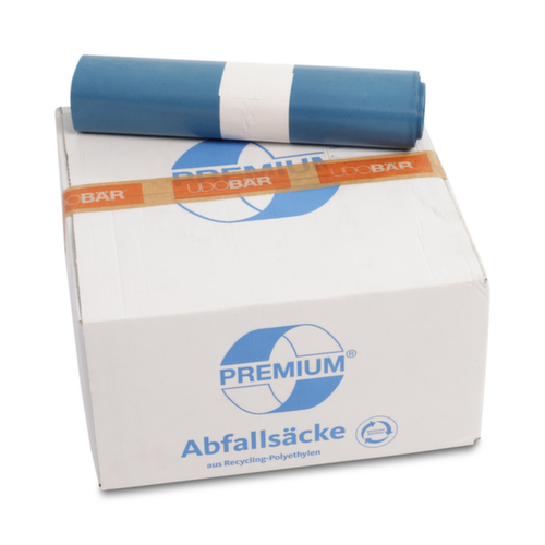 UDOBÄR Premium vuilniszak 100 stuks, 240 l, blauw