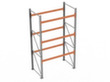 META Palletstelling MULTIPAL voor 8 pallets, 1995 mm breed, 4 opslagniveaus