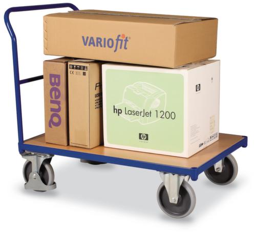 chariot avec barre de poussée