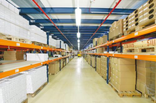 META Rayonnage à palettes MULTIPAL pour 9 palettes, largeur 2870 mm, 3 niveaux de stockage