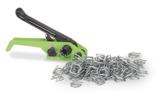 Kit de cerclage roulant pour ruban kraft en polyester