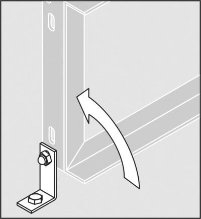 Fixation au sol pour support de bicyclette