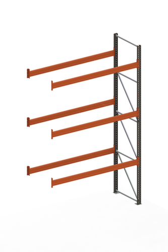 META Rayonnage à palettes MULTIPAL pour 12 palettes, largeur 2785 mm, 4 niveaux de stockage