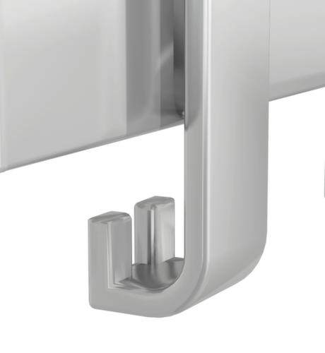 Kerkmann Porte-manteau mural Arosa, avec 6 patères à chapeaux et 12 crochets porte-manteaux, aluminium-argenté