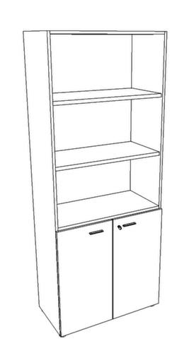 Quadrifoglio Armoire combinée T45 avec 5 hauteurs de classeur