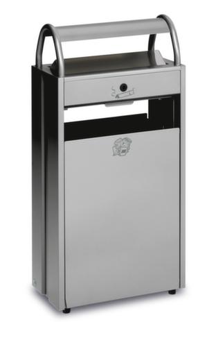 VAR Cendrier poubelle avec 2 ouvertures d'introduction