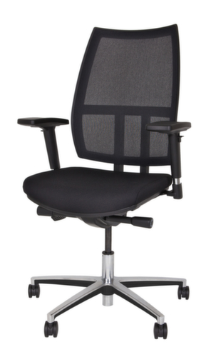 Bisley Siège de bureau pivotant Maxime, Dossier maille, noir