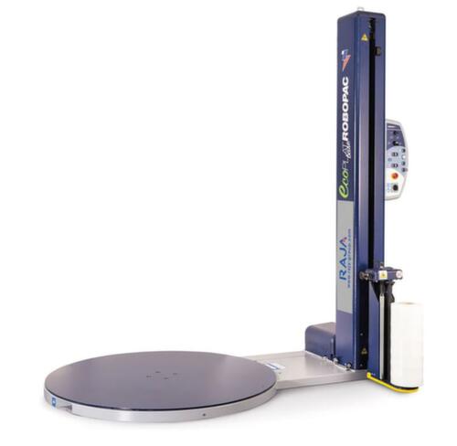 Banderoleuse de palettes avec plateau tournant